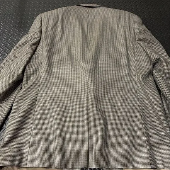 Vtg Ralph Lauren Sport Dillard’s Coat Blazer Brown Tweed Mens 48L Silk Wool Blnd